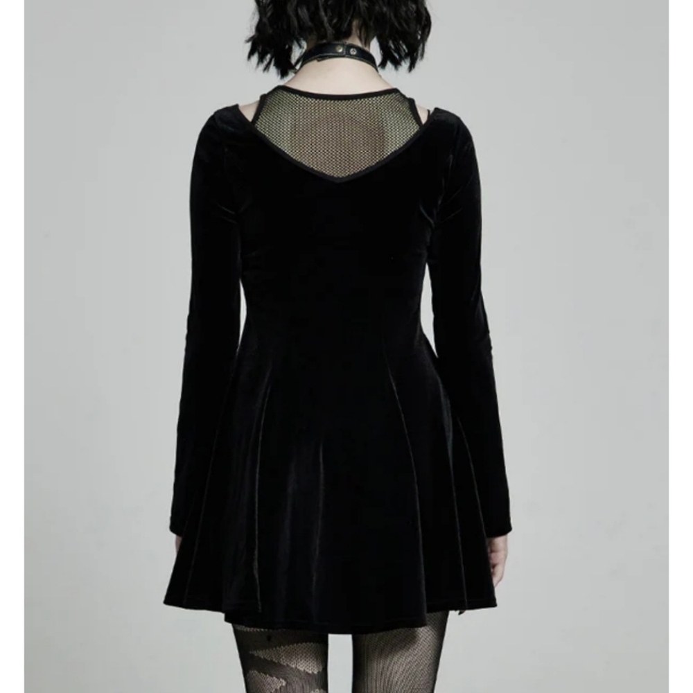 Punk Rave Satin Devil Mini Dress - Picture 9 of 13